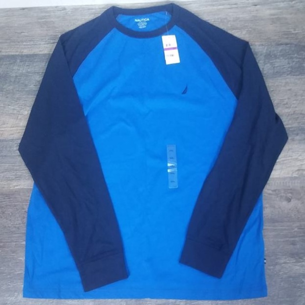 Nautica Long Sleeve Mens Sleep Shirt